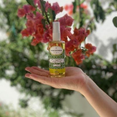 Huile sèche hydratante gingembre verveine citronnée